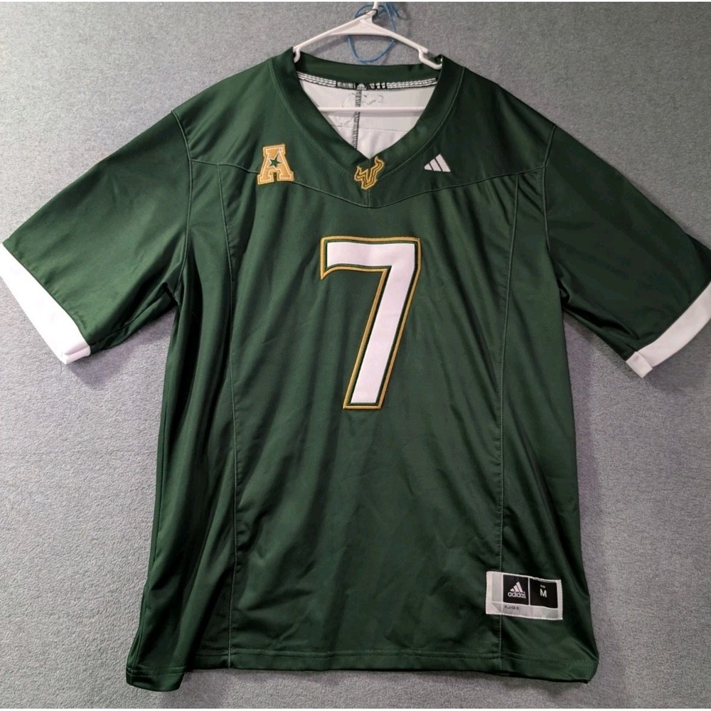 Adidas USF South Florida Bulls‎ 7 Lopez Football Jersey Men's M Player Issue